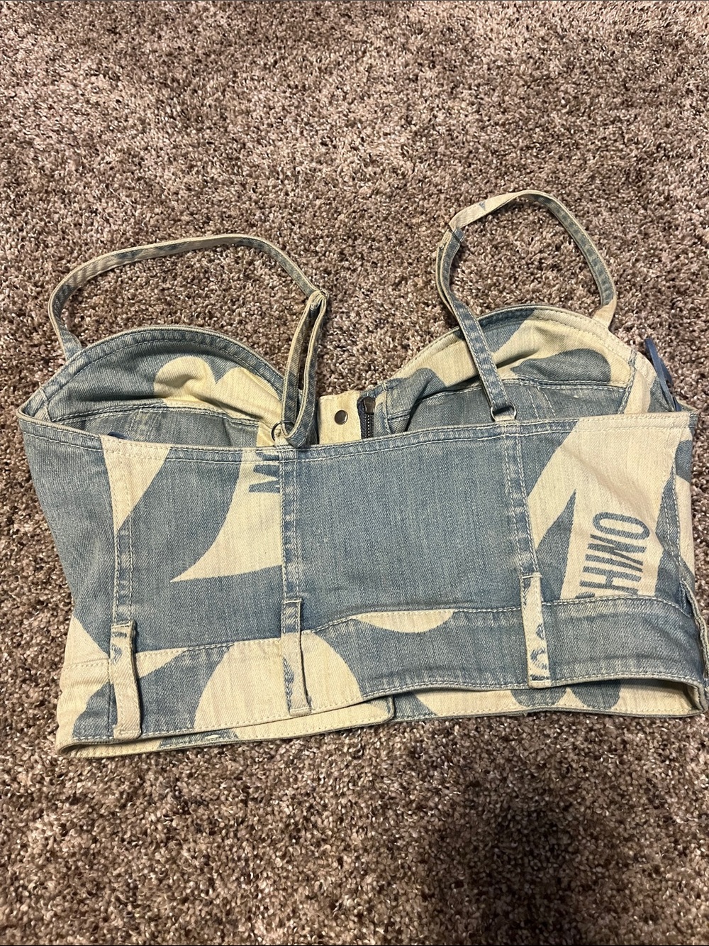 Moschino Couture | Heart Denim Bustier & Skirt 2-Piece Set | IT 40 US 6 - Picture 10 of 10